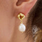 Spartina 449 Knotted Pearl Earrings-Pearl