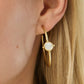 Spartina 449 Barony Hoop Earrings 40mm-MOP