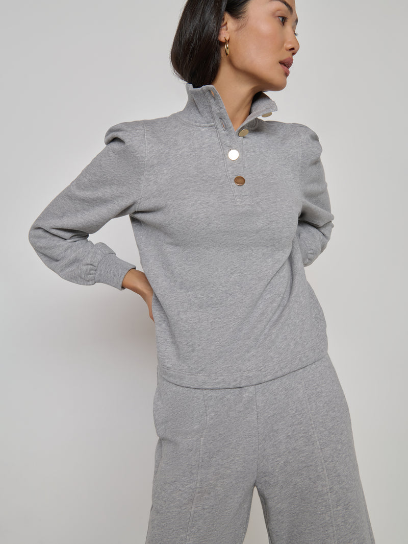Nation LTD "Jessie" Sweatshirt-Heather Grey