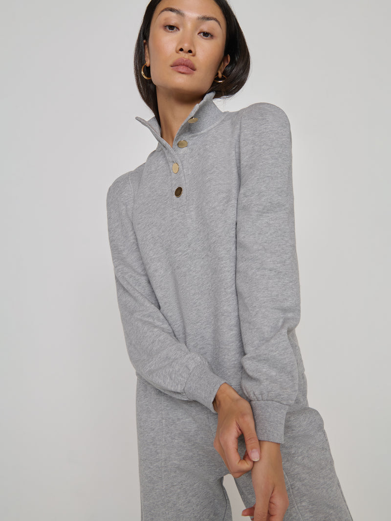Nation LTD "Jessie" Sweatshirt-Heather Grey