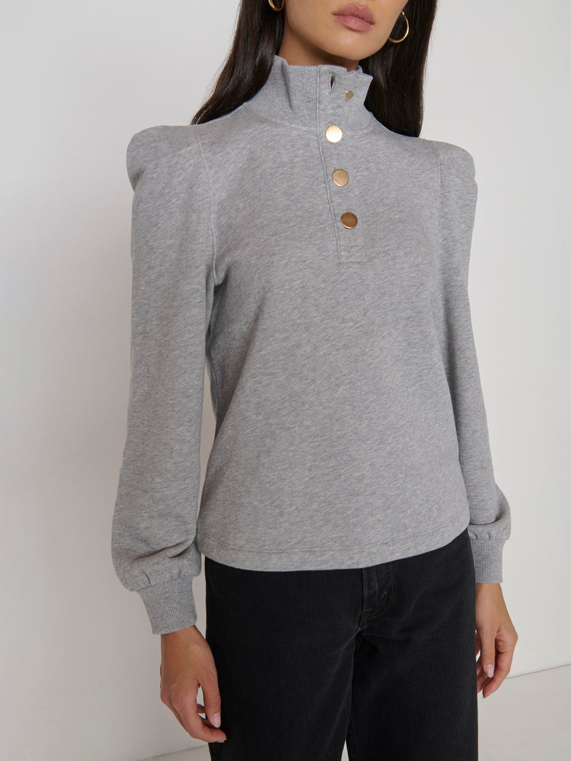 Nation LTD "Jessie" Sweatshirt-Heather Grey