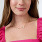 Julie Vos Valencia Delicate Station Necklace - Mother of Pearl