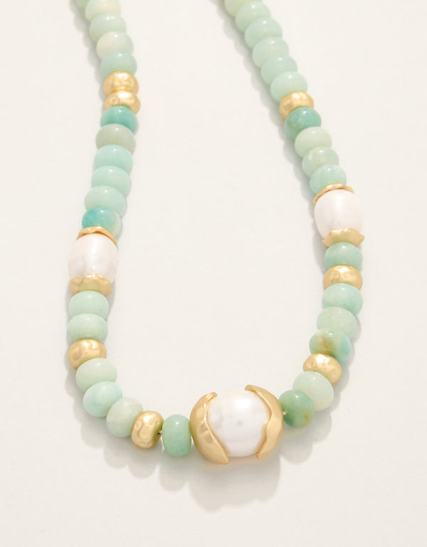 Spartina 449 Seawall Necklace 18"-Amazonite