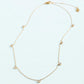 Spartina 449 SP Lighthouse Station Necklace 16"-Gold/CZ