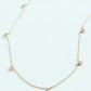 Spartina 449 SP Lighthouse Station Necklace 16"-Gold/CZ