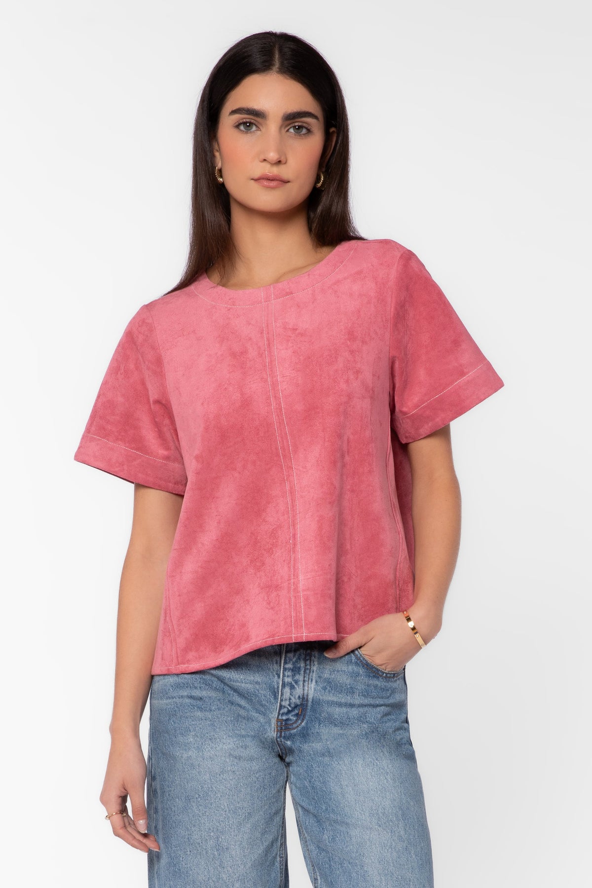Velvet Heart “Juliette” S/S Blouse-Berry Sorbet