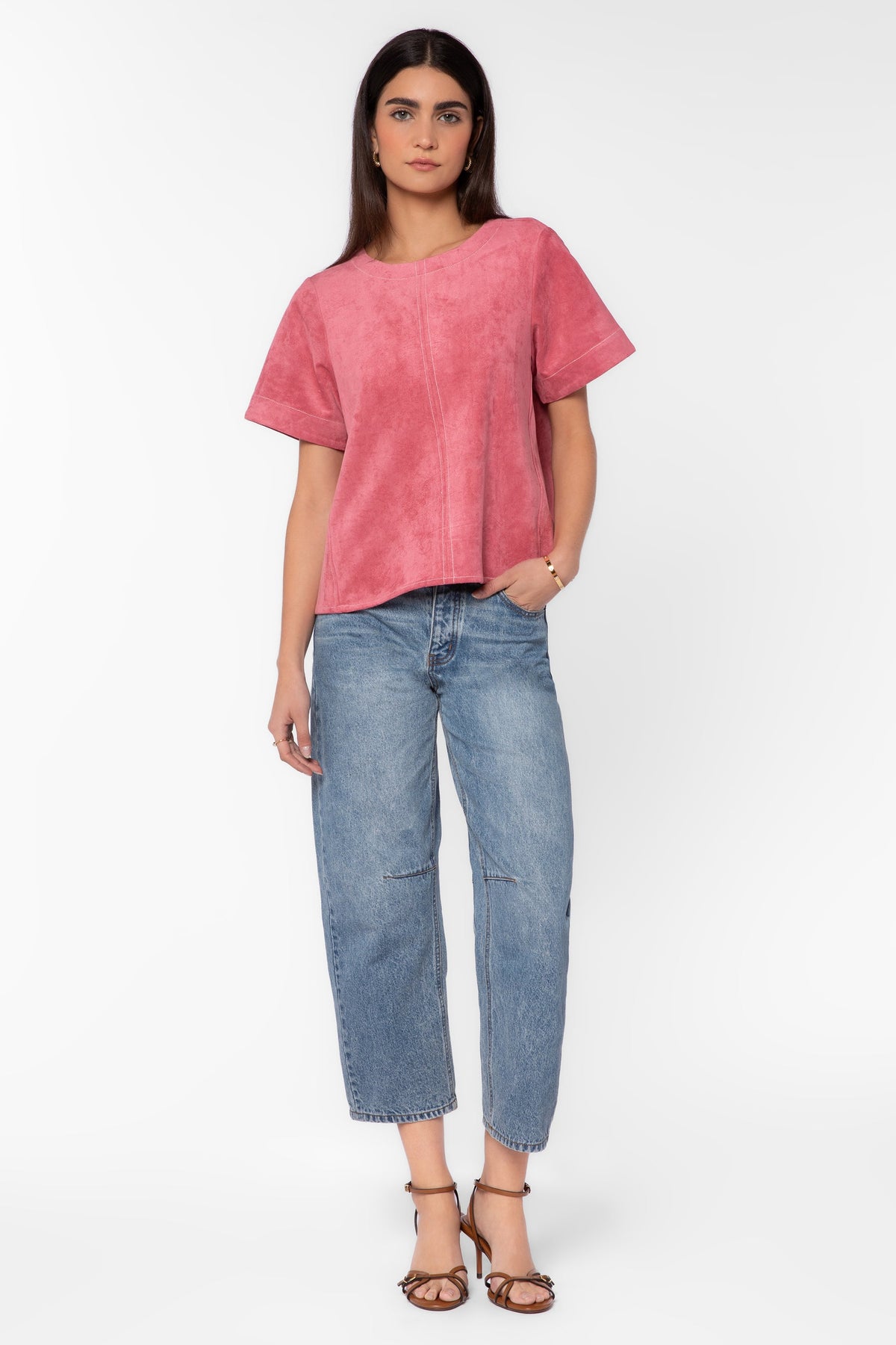 Velvet Heart “Juliette” S/S Blouse-Berry Sorbet