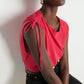 Nation LTD “Julie” Shoulder Tie Top - Heartbeat Red