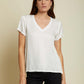 Nation LTD "June" V-Neck Tee- White