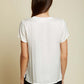 Nation LTD "June" V-Neck Tee- White
