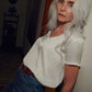 Nation LTD "June" V-Neck Tee- White
