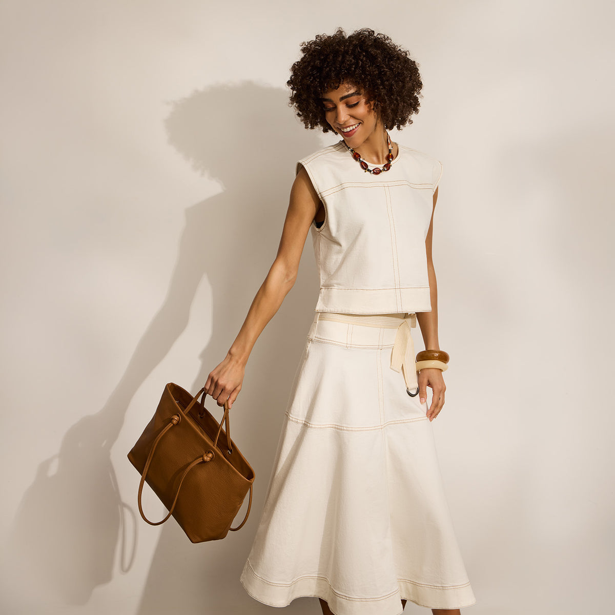 Hobo Bags “Studio” Softie Tote-Timber Brown