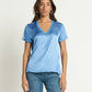 Nation LTD “June” V-Neck Tee - Harbor Blue