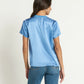 Nation LTD “June” V-Neck Tee - Harbor Blue