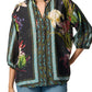 Johnny Was Elda Button Down Blouse- Iris Whisper