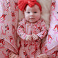 Caden Lane Zipper Ruffle Footie-Jolly Ribbons