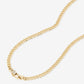 Melinda Maria “Julian Pavé" Lock 5mm Necklace-Gold/White CZ