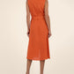 Kut From The Kloth “Bowie” Linen Dress - Orange