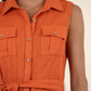 Kut From The Kloth “Bowie” Linen Dress - Orange