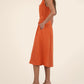 Kut From The Kloth “Bowie” Linen Dress - Orange