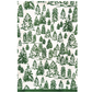 Keva "Winter Forest" Double-Sided Tea Towel