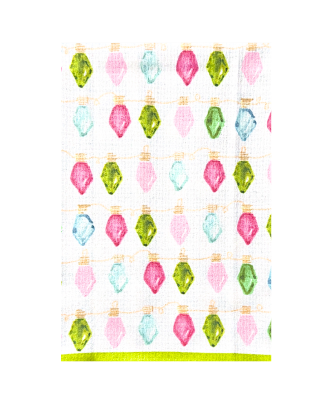 Keva "Holiday Lights" Double-Sided Tea Towel