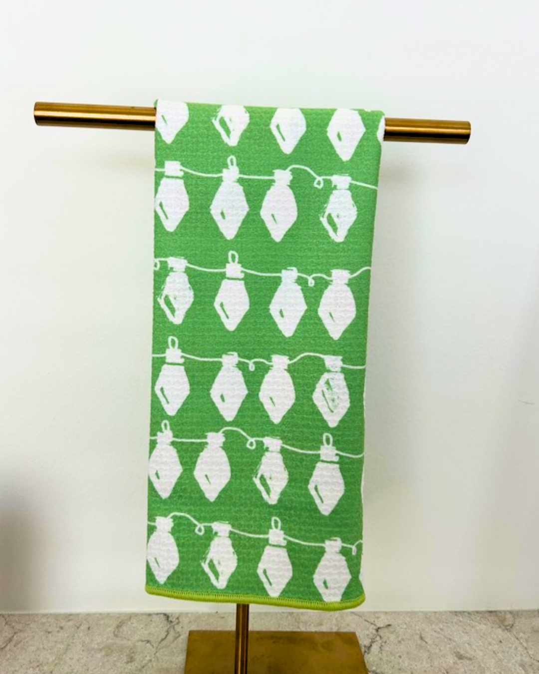 Keva "Holiday Lights" Double-Sided Tea Towel