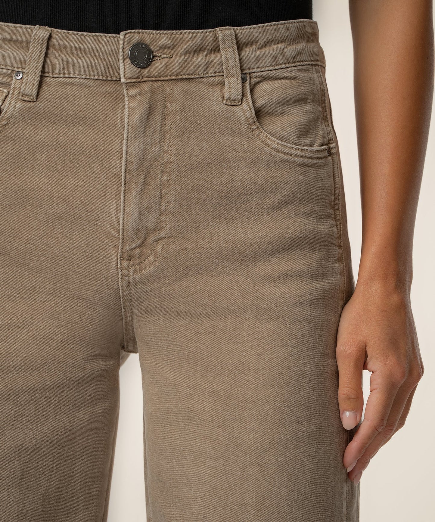 Kut from the Kloth "Meg" High Rise Wide Leg- Milk Tea