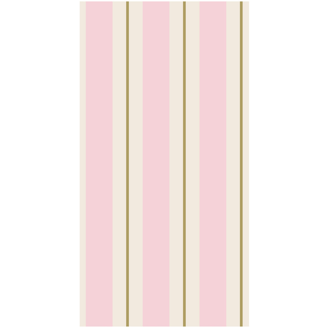 Hester & Cook "Pink & Gold Awning Stripe" Guest Napkin