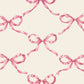 Hester & Cook "Pink Bow Lattice" Cocktail Napkin