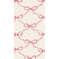 Hester & Cook "Pink Bow Lattice" Guest Napkin