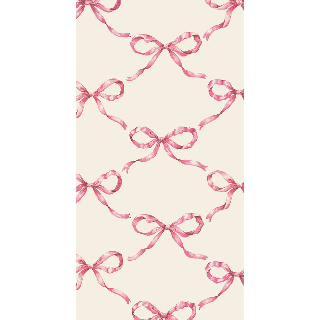 Hester & Cook "Pink Bow Lattice" Guest Napkin