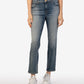 Kut from the Kloth "Reese" High Rise Fab Ab Ankle Straight - Taught