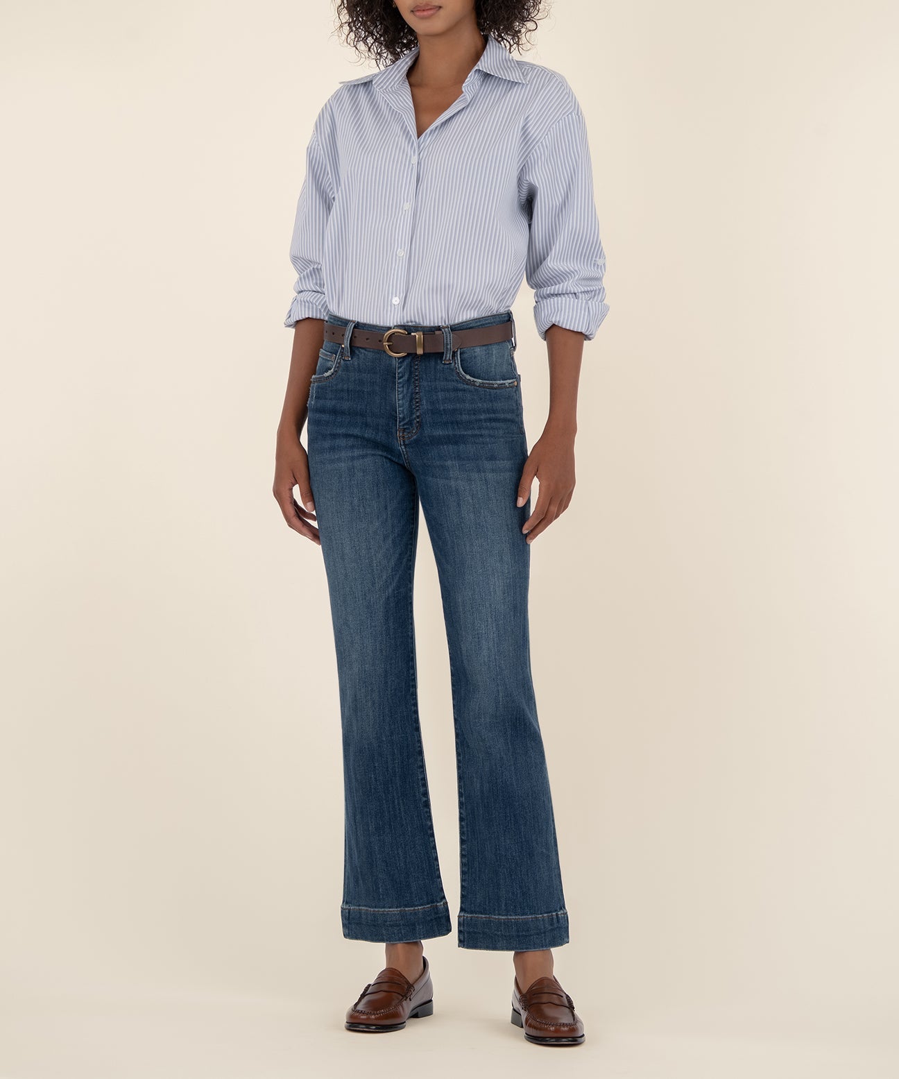 Kut From The Kloth “Kelsey” High Rise Fab Ab Ankle - Vibrant