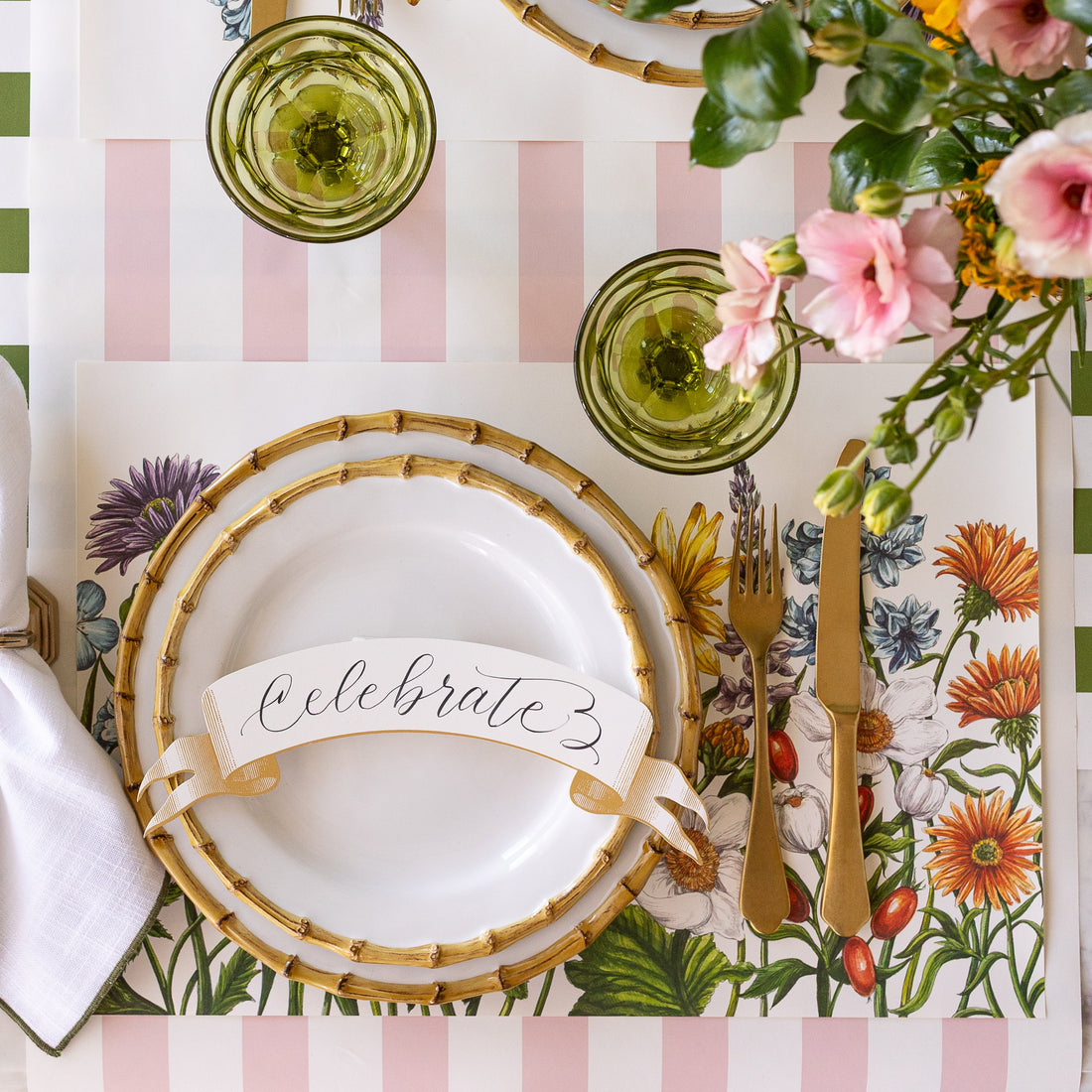 Hester & Cook "Classic Gold Banner" Table Accent