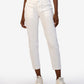 Kut from the Kloth “Reese” Mid Rise Crop Straight Leg- Optic White