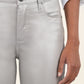 Kut From The Kloth “Charlize” Coated High Rise Cigarette Leg - Dark Silver