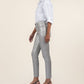 Kut From The Kloth “Charlize” Coated High Rise Cigarette Leg - Dark Silver