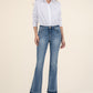 Kut From The Kloth "Stella" High Rise Fab Ab Flare Jeans - Honor Wash