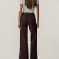 Kut from the Kloth "Maya" High Rise Wide Leg -Raisin