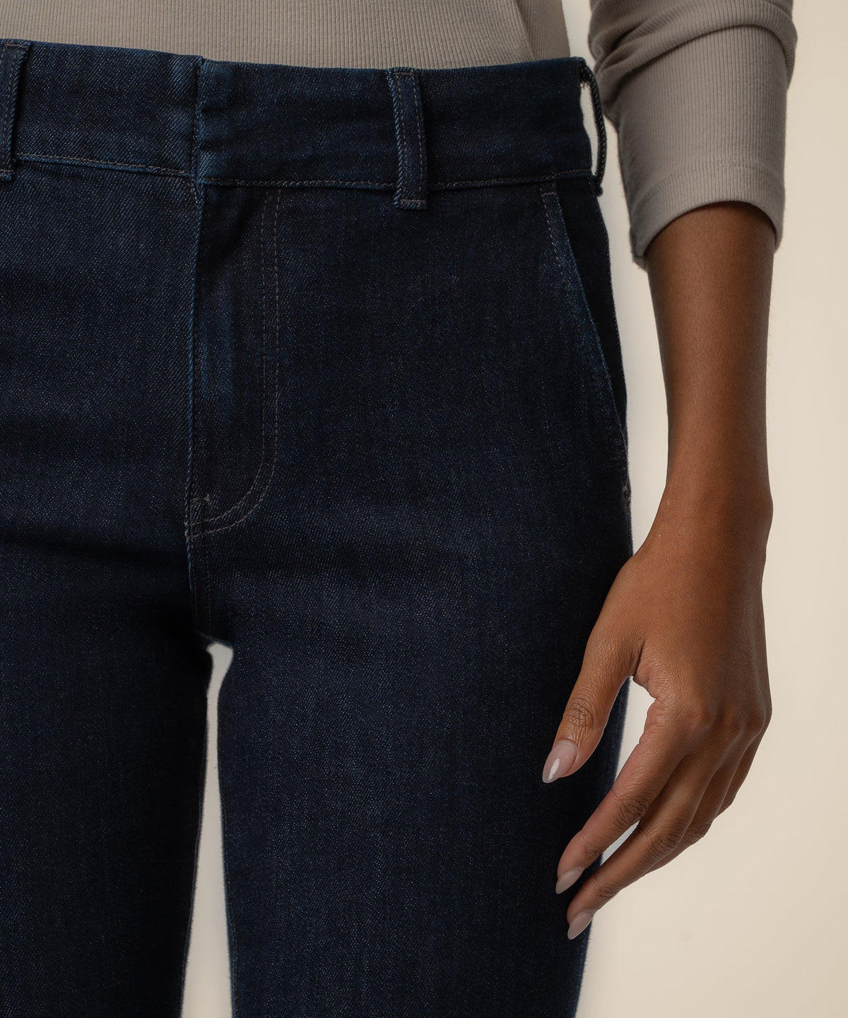 Kut from the Kloth "Ana" High Rise Wide Hem Trouser-Purpose