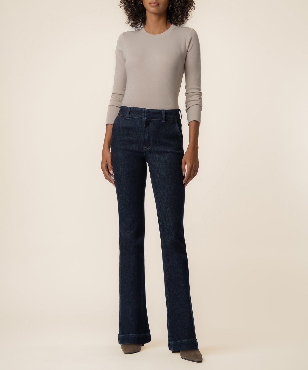 Kut from the Kloth "Ana" High Rise Wide Hem Trouser-Purpose