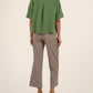 Kut from the Kloth "Breland" Boxy Button Front Shirt-Green