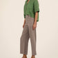 Kut from the Kloth "Breland" Boxy Button Front Shirt-Green