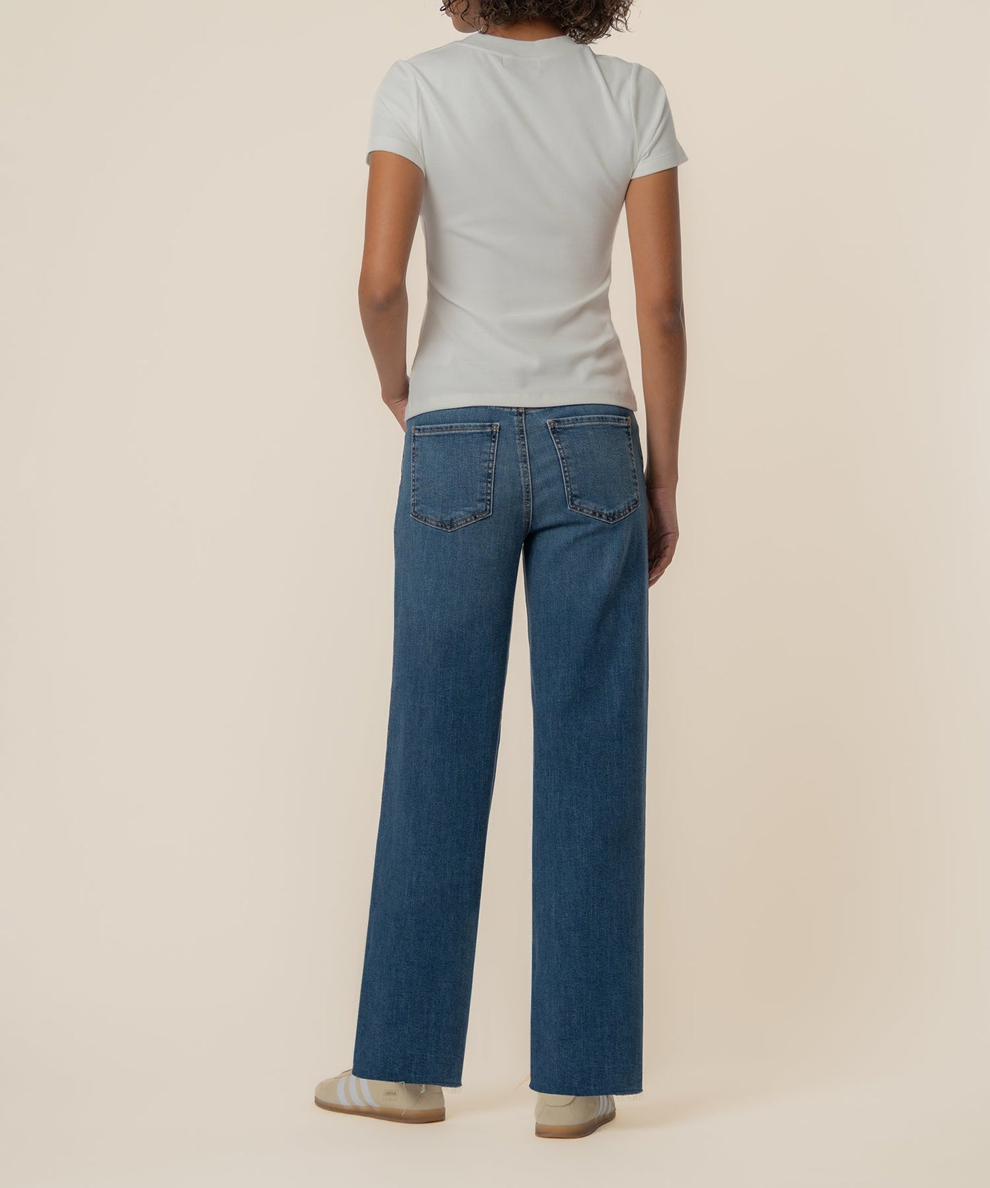 Kut from the Kloth “Langley” Rib Top-White