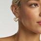Kendra Scott Ari Heart Statement Drop Earring- Gold Ivory MOP