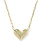 Kendra Scott Ari Heart Statement Pendant Necklace-Gold Ivory MOP
