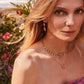 Kendra Scott Bianca Linear Earring-Gold Pink Mix