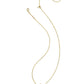 Kendra Scott Cassidy Short Pendant Necklace-Gold Cobalt Illusion