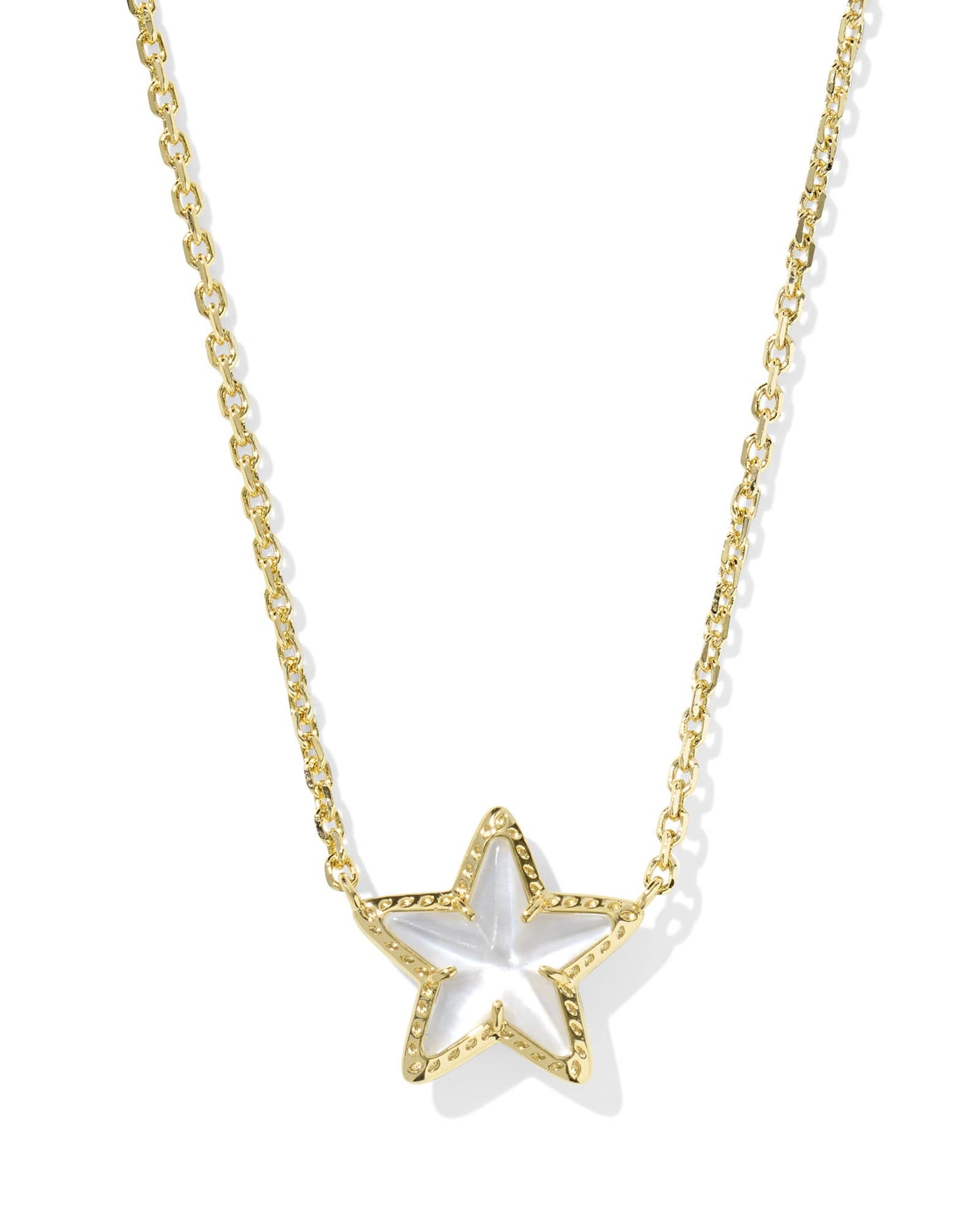 Kendra Scott Cassidy Short Pendant Necklace-Gold Ivory MOP